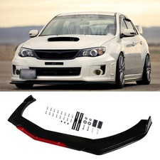 For Subaru Impreza Car Front Bumper Lip Spoiler Splitter Body Kit Glossy Black For Subaru Impreza Car Front Bumper Lip Spoiler Splitter Body Kit Glossy Black
