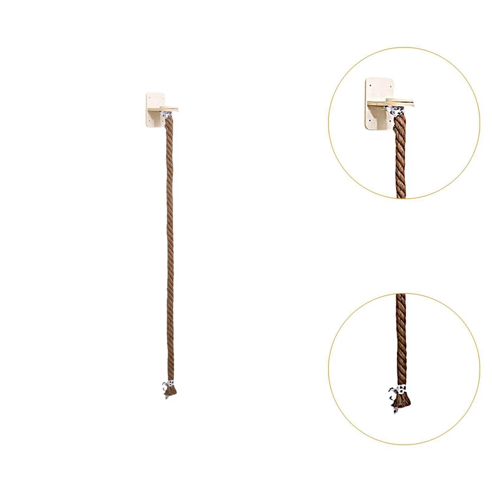 Cat Wall Shelf Cat Tree Scratch Post Apartment Furniture Protection Wall Mount - Image 3 of 4