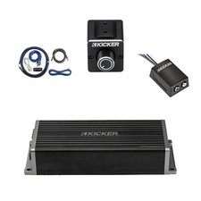 Kicker KPX300.4 350W 4-Channel Amplifier,Kit, Dual Bass Remote, Stereo Converter