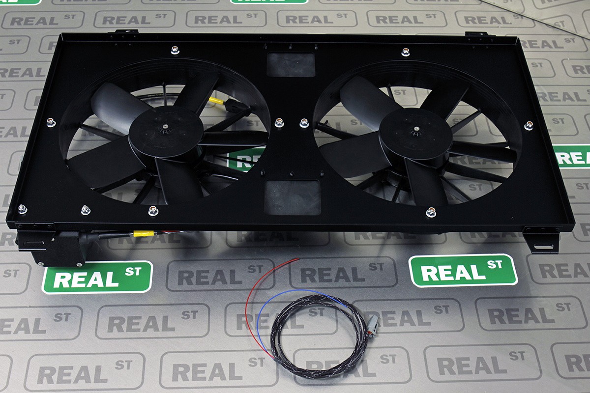 PHR Dual High Performance Spal Twin Fan Kit Matte Black For Supra 93-98 2JZ-GTE