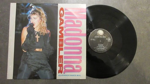 Madonna Gambler 12" 1985 **EX/EX+ ** A1/B1 FIRST PRESSING**