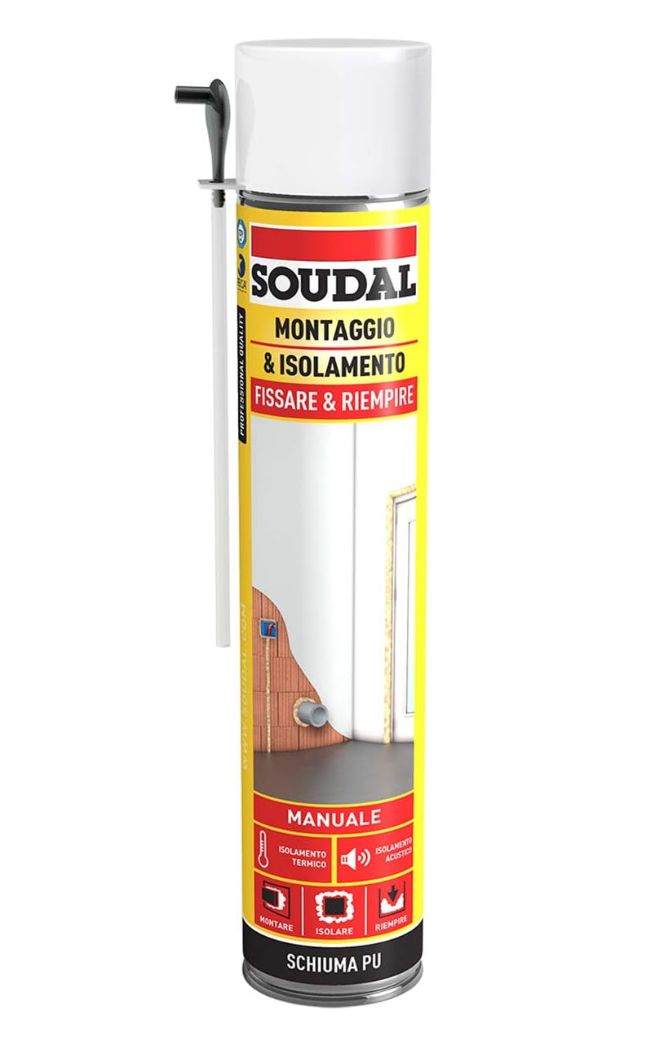 Schiuma Poliuretanica Universale Soudal Bombola Da 750 Milliliters Manuale