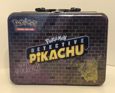 detective pikachu pokemon card tin Collectors Chest Celebrate the Pokmon detective Pikachu movie with a high Pokmon TCG Detective Pikachu Tin