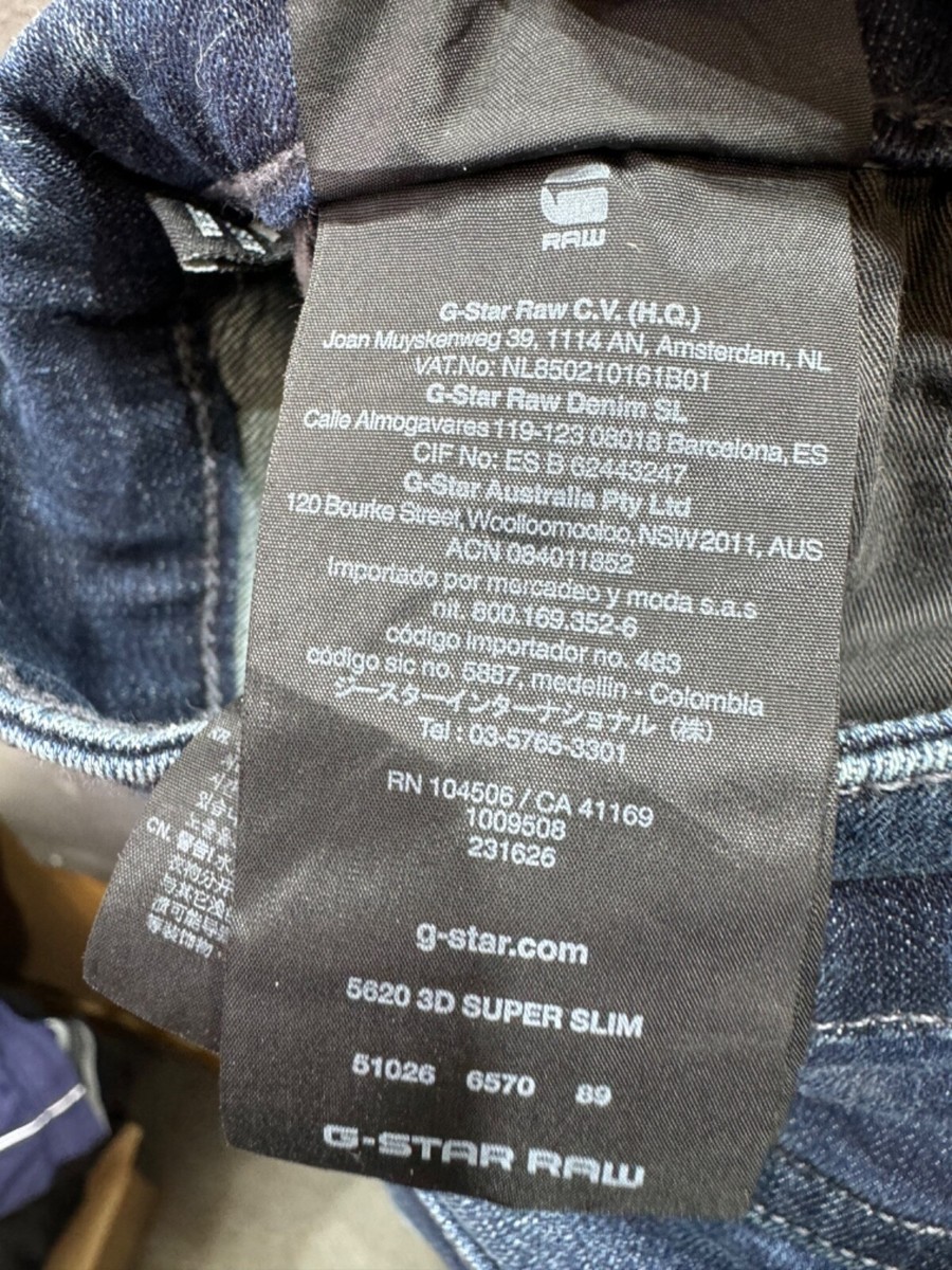 G-Star Elwood 5620 3D SUPER SLIM JEANS Mens Size 30 | eBay