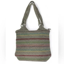 The Sak | Belle Crochet Knitted Shoulder Voyager Tote Bag Bohemian Boho Hippie
