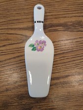 Vintage Decorative Porcelain Cake Server Cutter Holiday Wedding Birthday Etc.