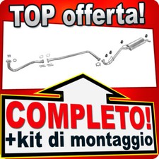 Scarico Completo per RENAULT CLIO I 1.2 54CV 1990-1998 Motore: E7F Marmitta