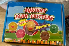 Rhode Island Novelty Squishy Farm Critters - Box of 12 Animals | Y