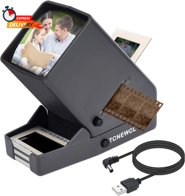 35Mm Slide and Film Viewer, Negative Viewer, Desk Top LED Lighted Illuminated Vi