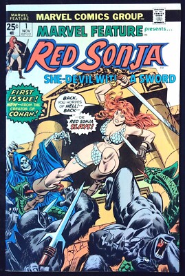 MARVEL FEATURE präsentiert... ROT SONJA (1975) #1 - Rückseite Ausgabe