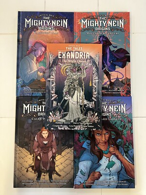 Lot of 5 Critical Role Hardcovers ~ The Mighty Nein Origins ~ Tales of Exandria