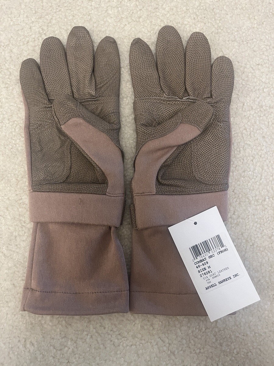 USGI Combat Gloves Frog Ansell Hawkeye Tan Aramid Gloves USMC