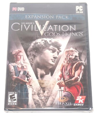 Sid Meier's Civilization V: Gods & Kings PC Game Expansion Pack  NEW, Sealed