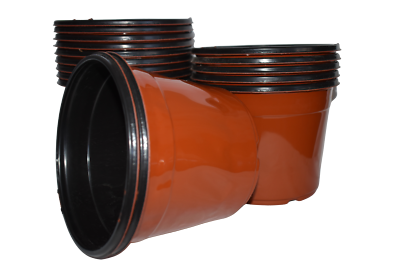 2.5 qt plant pot T.O. Plastics 2.50-inch Square Pot, Thermoform, 800-case TO700003C
