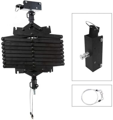 2m Pantograph Drop Ceiling Roof Rail Photo Studio System Safety Cable Heavy Duty