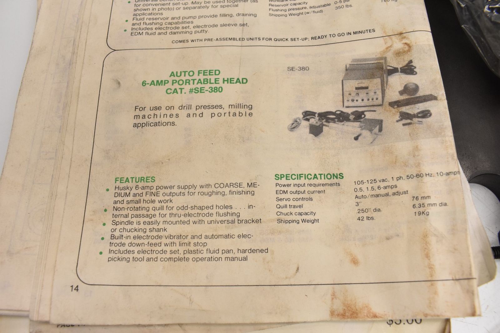 Ralmike's Tool-A-Rama Auto Feed 6-Amp Portable Head SE-380 Cat. No. 077-5310