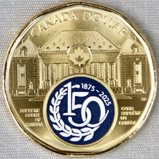 **NEW*CANADA / KANADA_1 Dollar 2025_150 Years of the Supreme Court_coloriert_unc