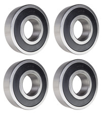  4 Pack 6306-2RS, 6306LLU, 306PP Sealed Radial Ball Bearing 30X72X19 SpinCo