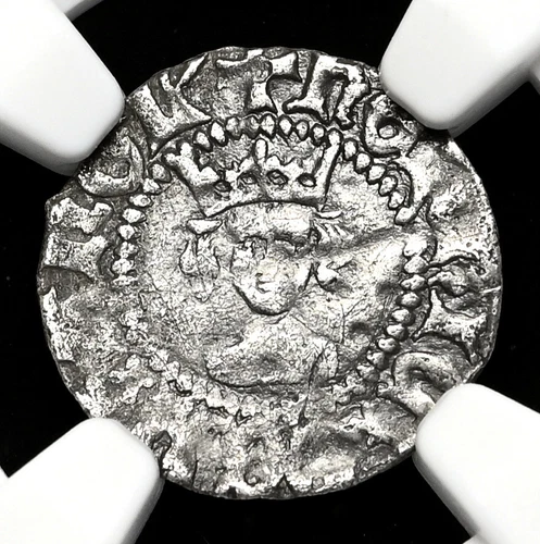 ENGLAND. Henry VI. 1422-1461. Silver Halfpenny, London, S-1848, NGC XF Details