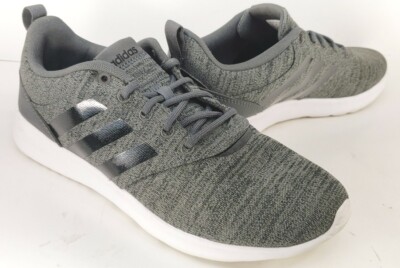 adidas Womens QT Racer 2.0 Sneakers Shoes Size 8.5 Gray Black FX4824