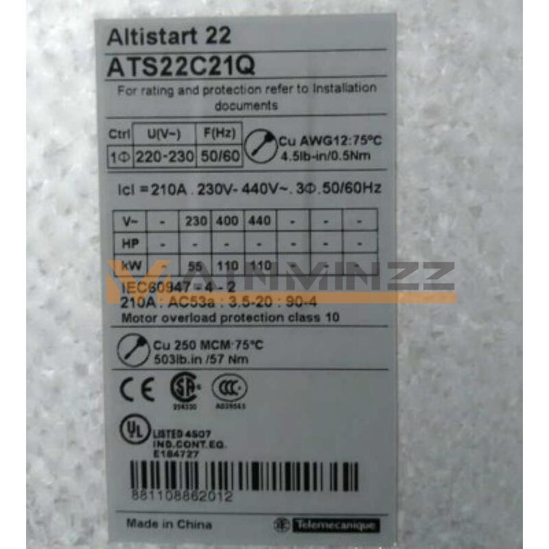 ONE USED Soft Starter ATS22C21Q