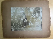 1896 Cabinet Photograph of the Paradise Slingers Bicycle Club in Janesville WS