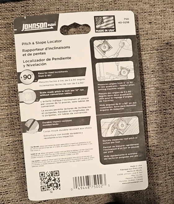Johnson pitch and angle cheap locator