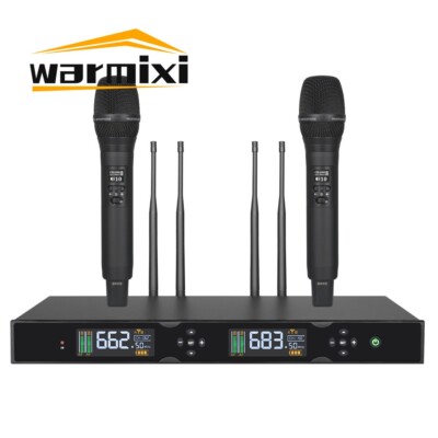 J162 Wireless 1 Receiver and 2 Microphones FM Dynamic Digital System 470-960MHz