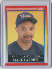 1990 Score Rookie Card #614 Mark Carrier Chicago Bears