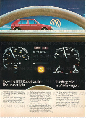 1981 Volkswagen Rabbit Vintage Magazine Ad  a 1982 VW Rabbit