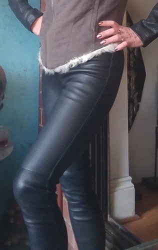 Witchery Lamb Leather Pants/Leggings Sz 