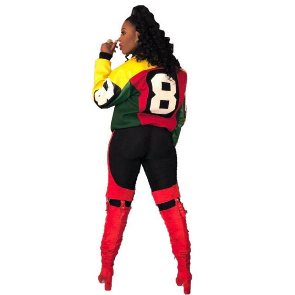 8 Ball Womens Bomber Jacket Salt N Pepa 90s Rap Hip Hop Costume Fashion