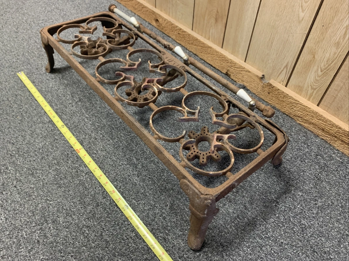 Antique Vintage Cast Iron 3 Burner Metal Gas stove grill outdoor Propane |  eBay