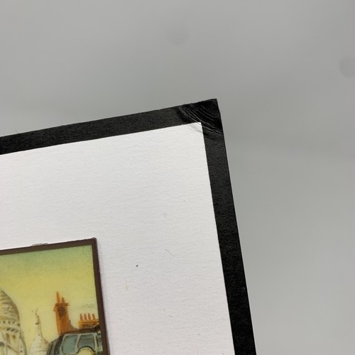 Paris Montmartre Sacre Coeur & Place du Tertre Fontaine Matted Prints Set of 2 - Picture 4 of 12