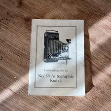 Picture Taking No.3A Autographic Kodak 1921 Booklet