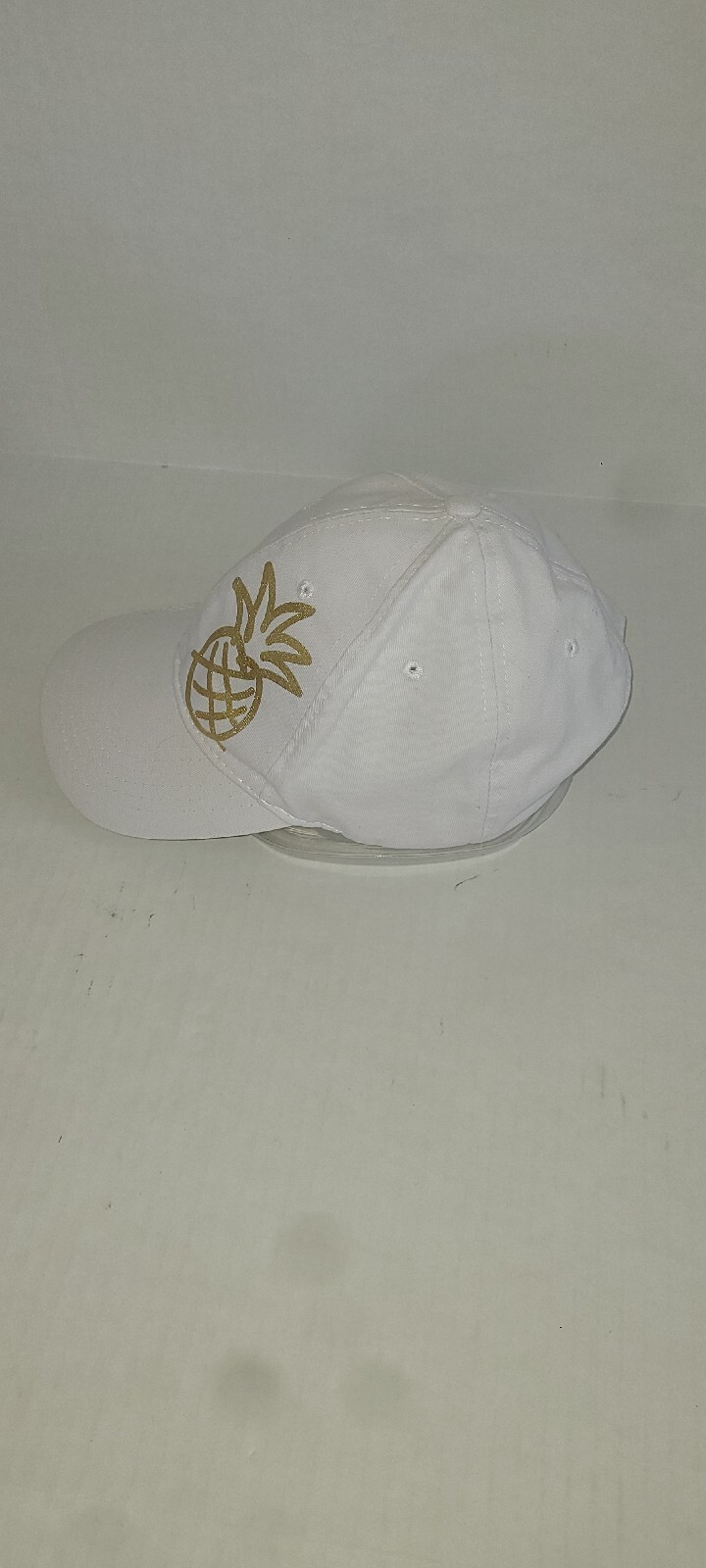 Hawaii Pineapple Adjustable Strapback Hat White w… - image 2