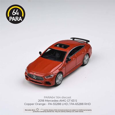 PARA64 1/64 2018 Mercedes-AMG GT 63 S - Kupferorange (RHD) Model Car