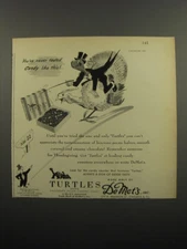1951 DeMet's Turtles Ad - You've never tasted candy like this!