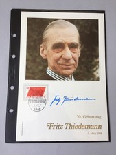 FRITZ THIEDEMANN († 2000) 2 x Mistrz Olimpijski PhilSwiss-Sammalecard lim. 1000