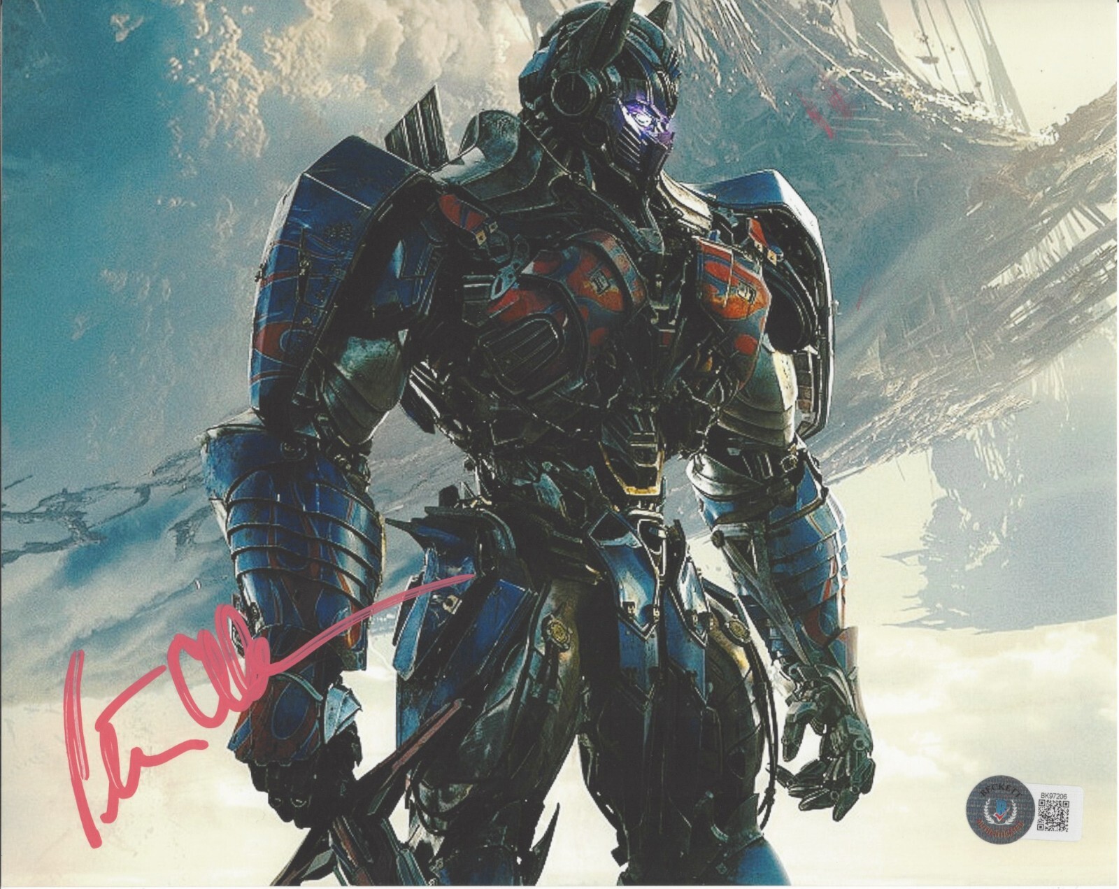 Peter Cullen Autographed Signed Transformers Optimus Prime Voice 8X10 Photo 4 Beckett COA 