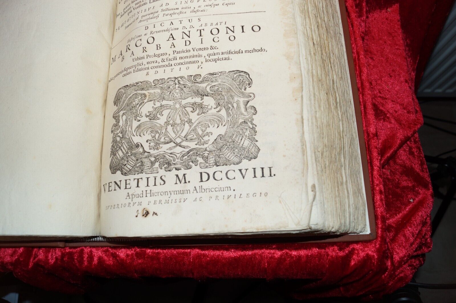 Hiob Kommentar mit Kupfertiteln - Folio! Biblia 1705 Bibel