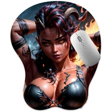 3D Mousepad Oppai Mouse pad with Wrist Rest Pain Relief Mouse Mat Karlach