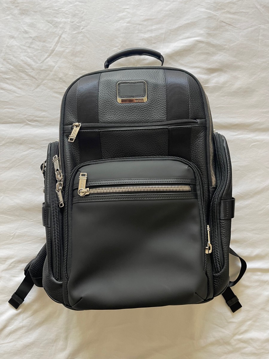Tumi Alpha Bravo Sheppard Deluxe Briefpack Backpack Black Tumi Alpha Bravo Sheppard Deluxe Briefpack Backpack Black