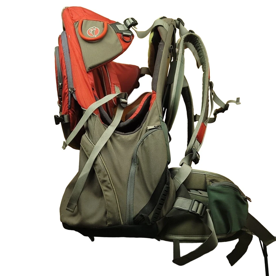 Portabebés LittleLife Voyager S2 con Mochila para Bebé Niño Rojo Gris Caminata Foto 4 de 4