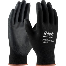 PIP 33-B125/M G-Tek GP  Duty Nylon Glove PU Coated Black M 12 Pairs Pip