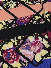 Lularoe OS Leggings- NWOT- Floral Geometric Pattern- Pink, Purple, Yellow, Peach