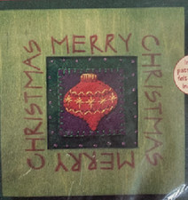 Vtg Rare Sunset Christmas Ornament Frame Felt Applique 1995 Kit 18063