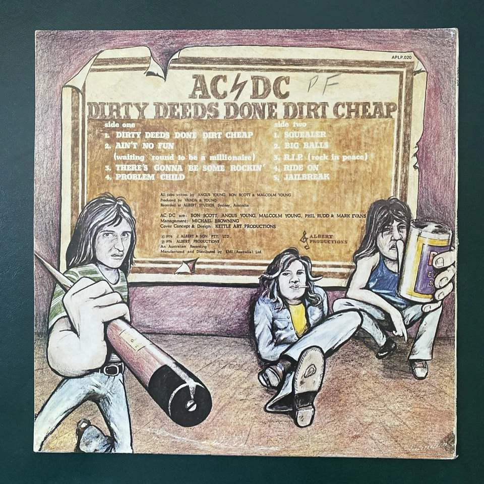 AC/DC – Dirty Deeds Done Dirt Cheap ; 1981 New Zealand APLP 020 Red Albert - Image 2 of 4