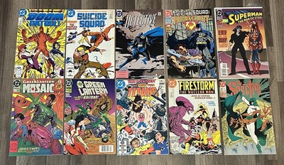 DC Comic Lot of 10 Bronze/Modern Age Books Batman, Suicide Squad, Green Lantern