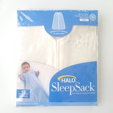 NEW HALO Sleep Sack SMALL Birth to 6 Months Microfleece TOG 1.0 Light Ivory